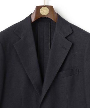 J.PRESS MEN 【WEB・一部店舗限定】リネンコットンワッフル ジャケット ネイビー系