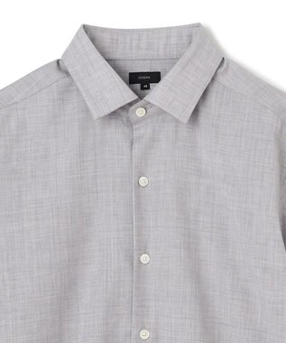 JOSEPH HOMME アクティブウールポプリン　レギュラーカラーシャツ ライトグレー系