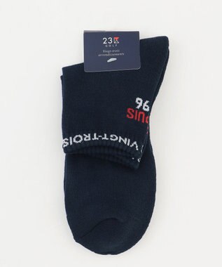 23区GOLF 【MEN】ロゴショートソックス ネイビー系