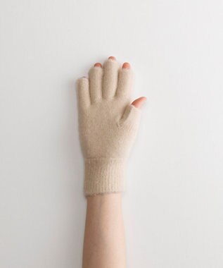 ORuKuBET ソフトニットグローブ(WOMEN) アイボリー