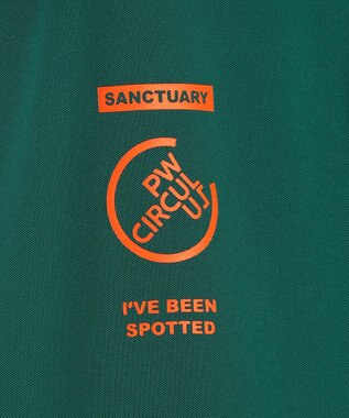 PW CIRCULUS 【WOMEN】【ストレッチ/UVケア】フェイクレイヤード カノコ ポロシャツ ゴルフウェア レディース グリーン系