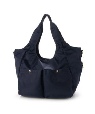 UNBILLION cachecache ナイロンマルチポケット2wayトート ネイビー