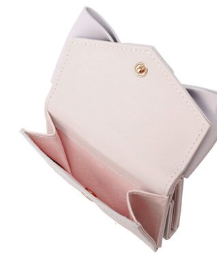 Maison de FLEUR ベルトリボンプチウォレット Lavender