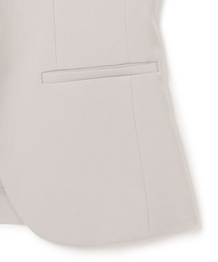 ICB 【防シワ・速乾・洗える】Fied ノーカラージャケット グレージュ系