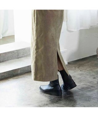 ing <ing PLUS>【WEB限定】【3E】厚底ショートブーツ ブラック