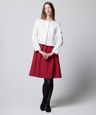 TOCCA 【洗える！】PONPON MUM ドレス レッド系