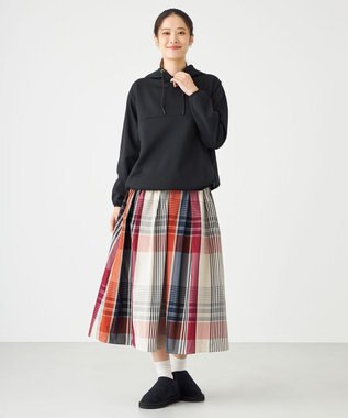 SHARE PARK LADIES 【UVカット・吸水速乾・ストレッチ・軽量・アンチピリング 】ダンボールフードパーカー（S・Mサイズ） ブラック系