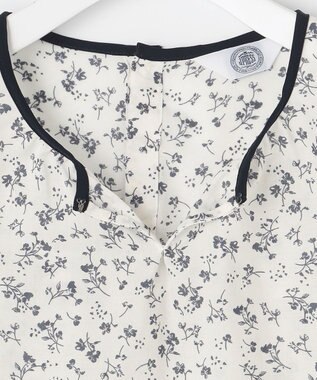 J.PRESS LADIES 【洗える】 スパンローンフラワー ボリュームスリーブ ブラウス ホワイト系5