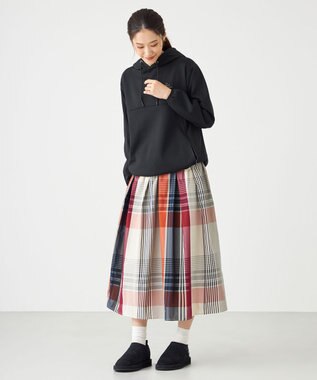 SHARE PARK LADIES 【UVカット・吸水速乾・ストレッチ・軽量・アンチピリング 】ダンボールフードパーカー（S・Mサイズ） ブラック系