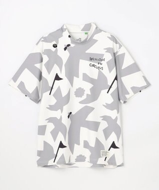 PW CIRCULUS 【MEN】ＤＯＶＥ柄モックネック ゴルフ グレー系5