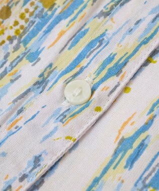 Green Parks Ｉ　アソート柄さらっとレーヨンブラウス Flower Black