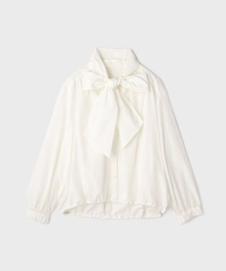 GRACE CONTINENTAL ボウタイシャツブルゾン ホワイト