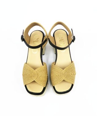 gaimo 【GAIMO/ガイモ】ラフィアクロスサンダル/MARIEVA ベージュ