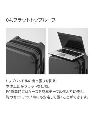 ACE BAGS & LUGGAGE ace. トルク スーツケース 40/48L 機内持込 A4/14.0インチPC収納  ガーメントケース付 09091 トルク ジェットブラック