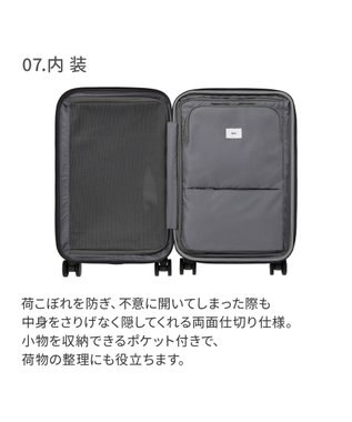 ACE BAGS & LUGGAGE ace. トルク スーツケース 40/48L 機内持込 A4/14.0インチPC収納  ガーメントケース付 09091 トルク ジェットブラック