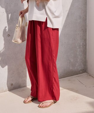 AMERICAN HOLIC 【接触冷感】ワッシャーイージーパンツ Red