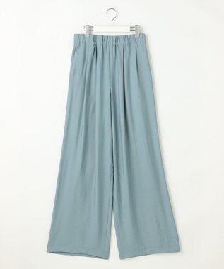 自由区 L 【SHIHOさん着用・ご好評アイテム・新色追加・セットアップ対応】エアリーツイルワイド パンツ ［新色］サックス