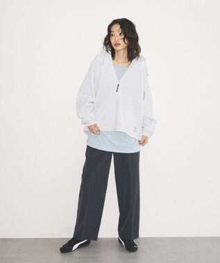 AMERICAN HOLIC Discus フリースハーフジッププルオーバー Oatmeal