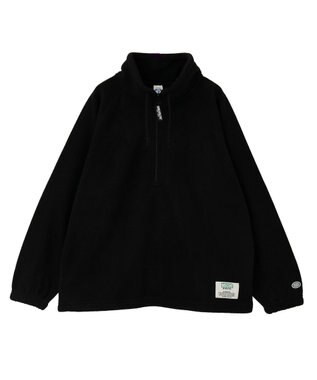AMERICAN HOLIC Discus フリースハーフジッププルオーバー Black