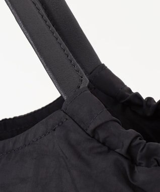 Y'SACCS 【Y’SACCS vous et】サイドギャザー2WAYトート Mサイズ ブラック