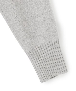 23区 S 【洗える】カシミヤブレンド ニットワンピース ライトグレー系