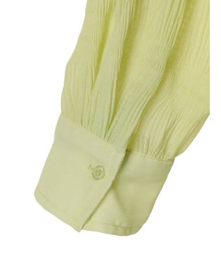 earth music&ecology クシュクシュシアーシャツ Lime Green