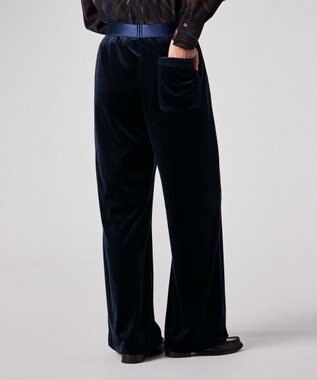 Paul Smith マットベロア ワイドパンツ ネイビー