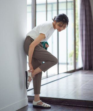 ANY L フロッキーロゴフレンチスリーブTシャツ オフ