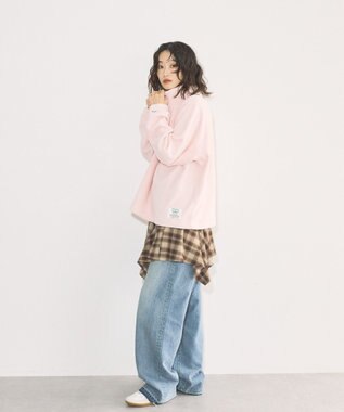 AMERICAN HOLIC Discus フリースハーフジッププルオーバー Pink