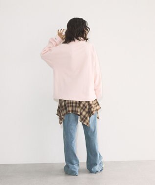 AMERICAN HOLIC Discus フリースハーフジッププルオーバー Pink