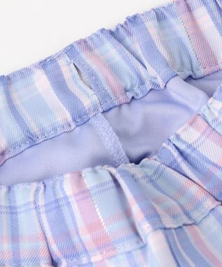 ANY KIDS チェックプリーツスカパン サックスブルー