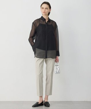 ICB 【先行予約】 ドライシアーオーガンジー シャツ ブラック