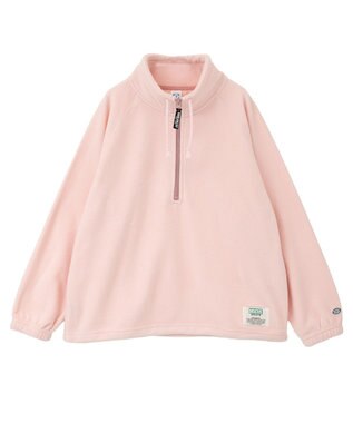 AMERICAN HOLIC Discus フリースハーフジッププルオーバー Pink