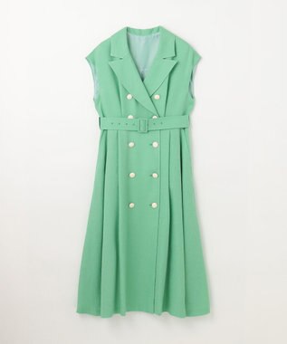 GRACE CONTINENTAL テーラーフレアワンピース ライトグリーン