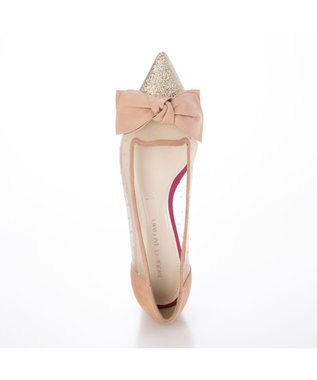 MODE ET JACOMO <MODE ET JACOMO>ビッグリボンオペラパンプス ピンクコンビ