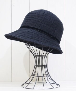 石田製帽 ベルベットリボン ブルトン ブラック