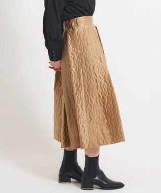 muuc 【土の凹凸を表現したナイロン素材】テレイン スカート ベージュ