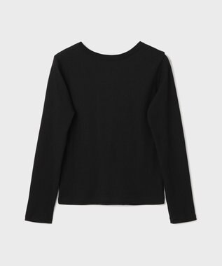 GRACE CONTINENTAL ヘンリーネックカットトップ ブラック