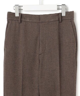 23区 L 【洗える】フランネル2WAY テーパード パンツ ダークブラウン系