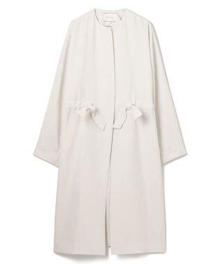 BEIGE， 【洗える】PORDIC / ノーカラードルマンロングコート Ecru