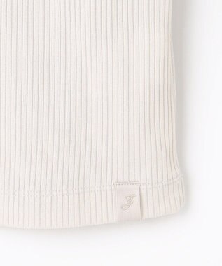 J.PRESS LADIES リブ クルーネック カットソー グレージュ系