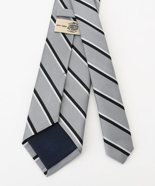 J.PRESS MEN 【定番】オーセンティック レジメンタル ネクタイ ライトグレー系2