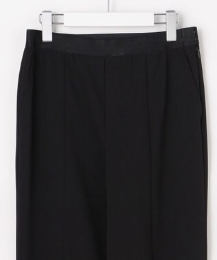 自由区 L 【17号サイズまで展開・SHIHOさん着用】ジョーゼットニット パンツ ブラック