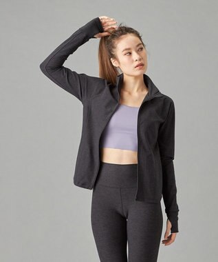 Chacott Peach Mokuジャケット ダークグレー杢