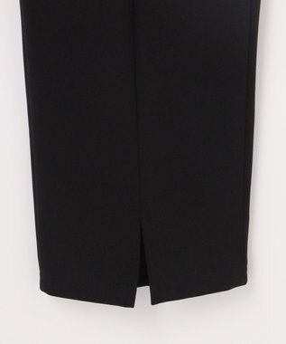 自由区 L 【17号サイズまで展開・SHIHOさん着用】ジョーゼットニット パンツ ブラック