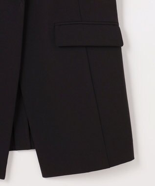 ANY SIS L セレモニーダブルクロス ジレ ブラック