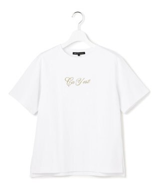 23区 【~6/28まで受注生産】カスタマイズ 立体刺繍 半袖 Tシャツ ホワイト×ゴールド