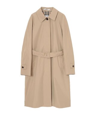 DAKS ハウスチェック ステンカラーコート ベージュ