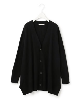 ICB 【洗える・WEB限定カラーあり】 ヴィスコースワイド カーディガン ブラック系