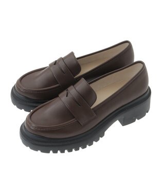 earth music&ecology ＯＲｉｅｎｔａｌ　ＴＲａｆｆｉｃ　厚底ローファー Brown